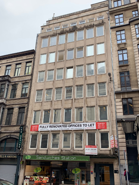 Gerenoveerde kantoren te huur vlakbij het centraal station in Brussel